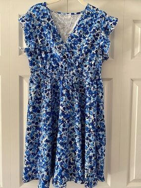Floral Smocked Waist Dress